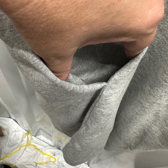 Outerknown Groovy-T Relaxed T-Shirt Dress Organic Cotton Gray Women's Large NEW - Picture 8 of 9